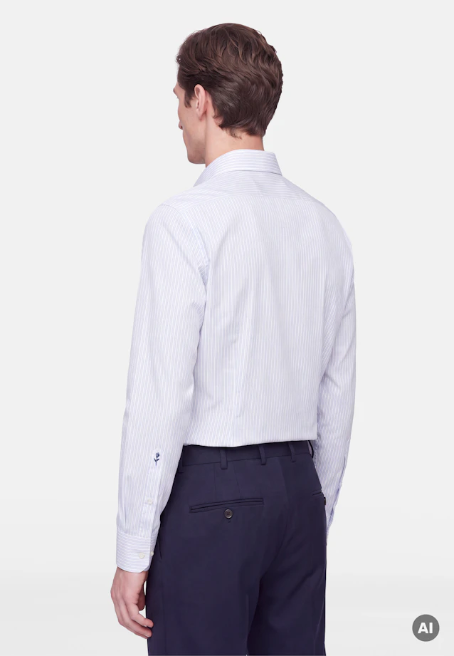 Shaped Business shirt Stripes in Hellblau |  Seidensticker Onlineshop