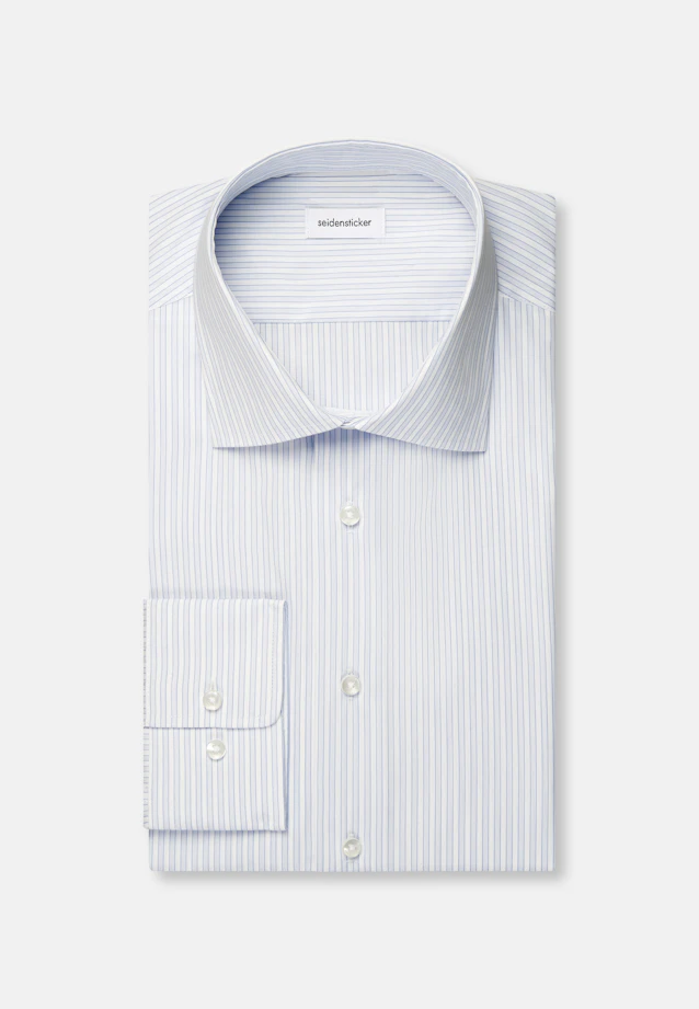 Shaped Business shirt Stripes in Hellblau |  Seidensticker Onlineshop