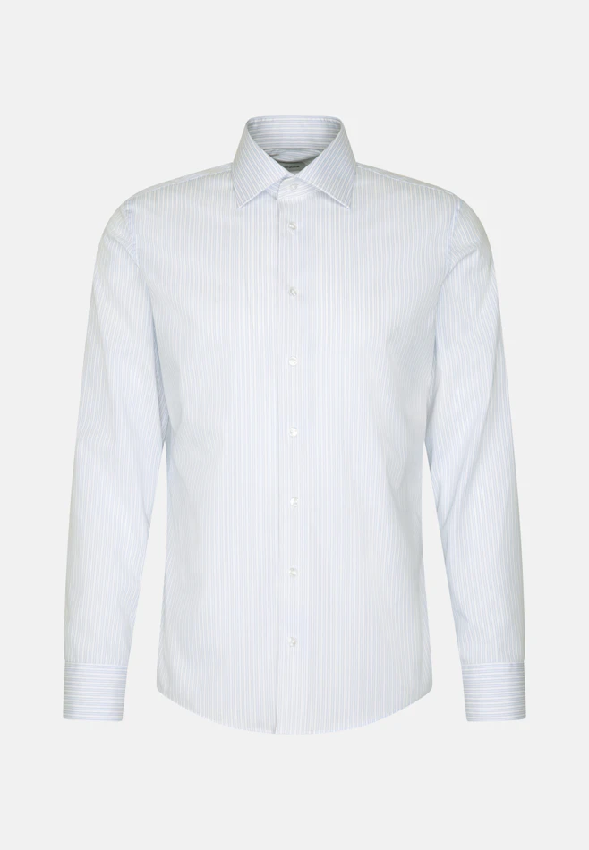 Shaped Business shirt Stripes in Hellblau | Seidensticker online shop
