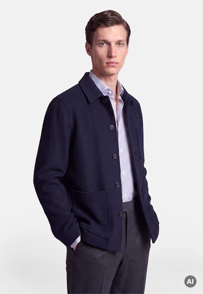 Regular Jacke Uni in Dunkelblau |  Seidensticker Onlineshop