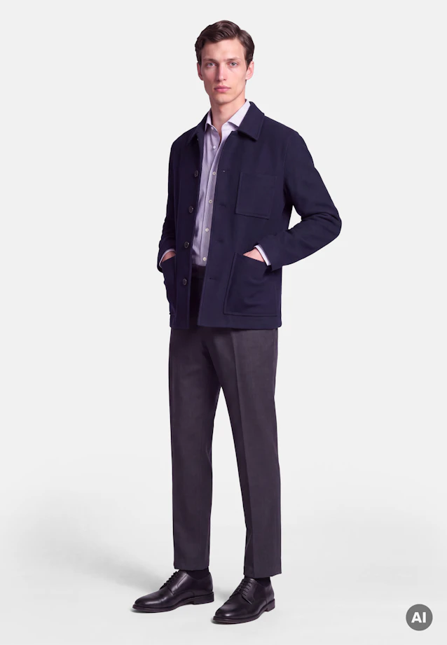 Regular Jacke in Dunkelblau |  Seidensticker Onlineshop