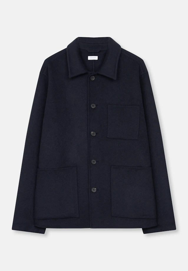 Regular Jacke Uni in Dunkelblau |  Seidensticker Onlineshop