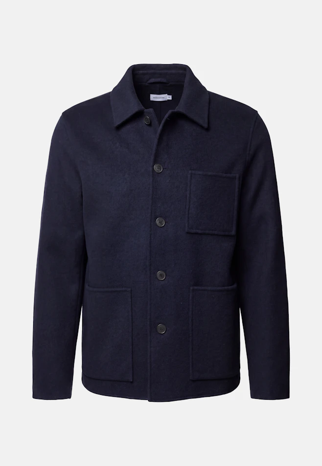 Regular Jacke Uni in Dunkelblau | Seidensticker Onlineshop
