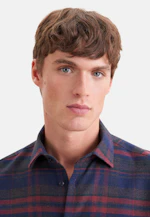 Shaped Flanellhemd Karo in Rot |  Seidensticker Onlineshop
