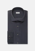 Regular Chemise décontractée Uni in Bleu Foncé |  Seidensticker Onlineshop