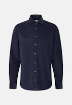 Regular Chemise décontractée Uni in Bleu Foncé |  Seidensticker Onlineshop
