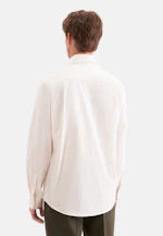 Regular Chemise décontractée Uni in Ecru |  Seidensticker Onlineshop