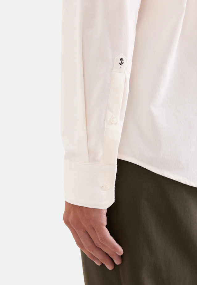 Regular Chemise décontractée Uni in Ecru |  Seidensticker Onlineshop