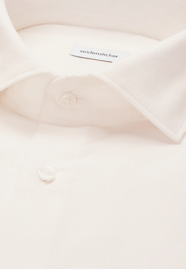Regular Chemise décontractée Uni in Ecru |  Seidensticker Onlineshop