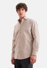 Regular Chemise décontractée Uni in Beige |  Seidensticker Onlineshop