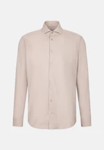 Regular Chemise décontractée Uni in Beige |  Seidensticker Onlineshop