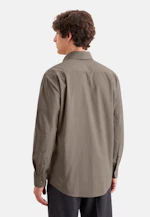 Regular Chemise décontractée Uni in Marron |  Seidensticker Onlineshop