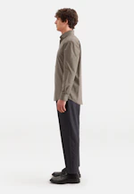 Regular Chemise décontractée Uni in Marron |  Seidensticker Onlineshop