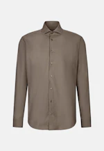 Regular Casual Hemd Uni in Braun |  Seidensticker Onlineshop