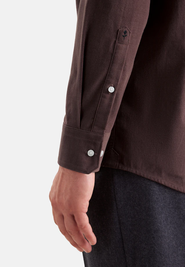 Regular Chemise décontractée Uni in Rouge |  Seidensticker Onlineshop