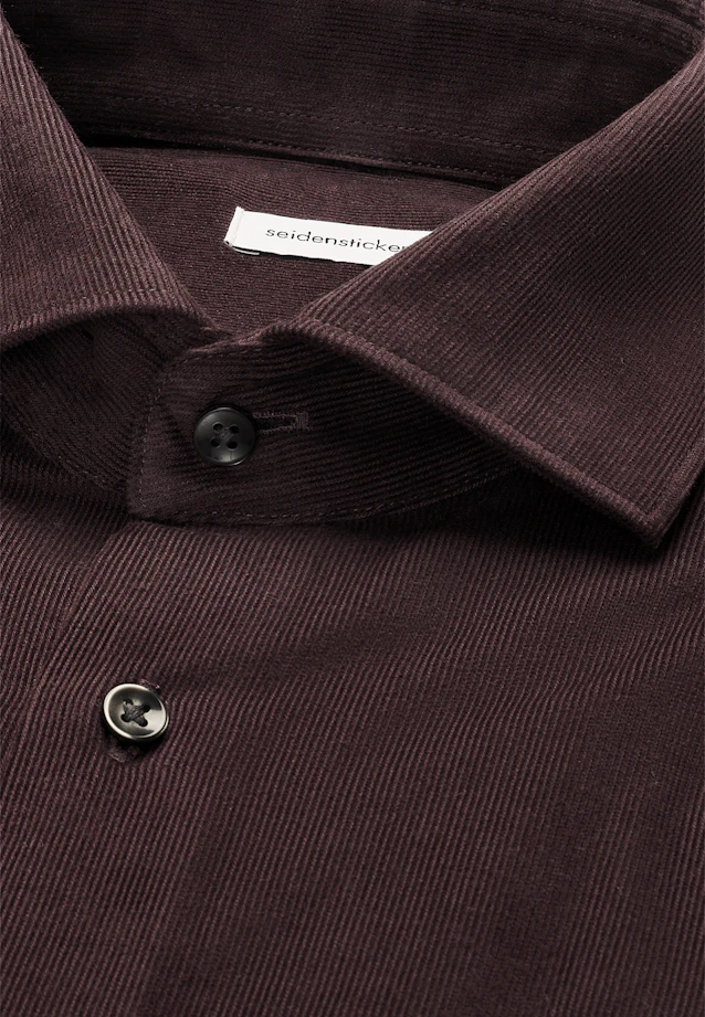 Regular Chemise décontractée Uni in Rouge |  Seidensticker Onlineshop