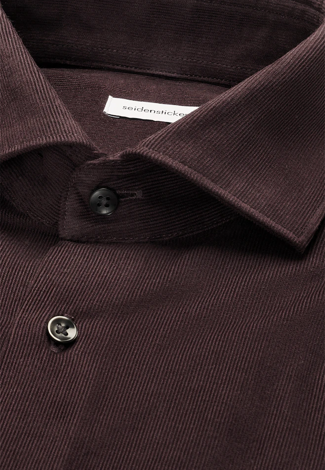 Regular Chemise décontractée Uni dans Rouge | Boutique en ligne Seidensticker