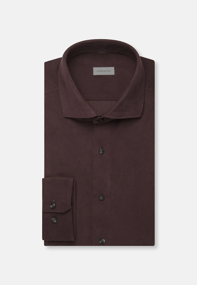 Regular Chemise décontractée Uni in Rouge |  Seidensticker Onlineshop
