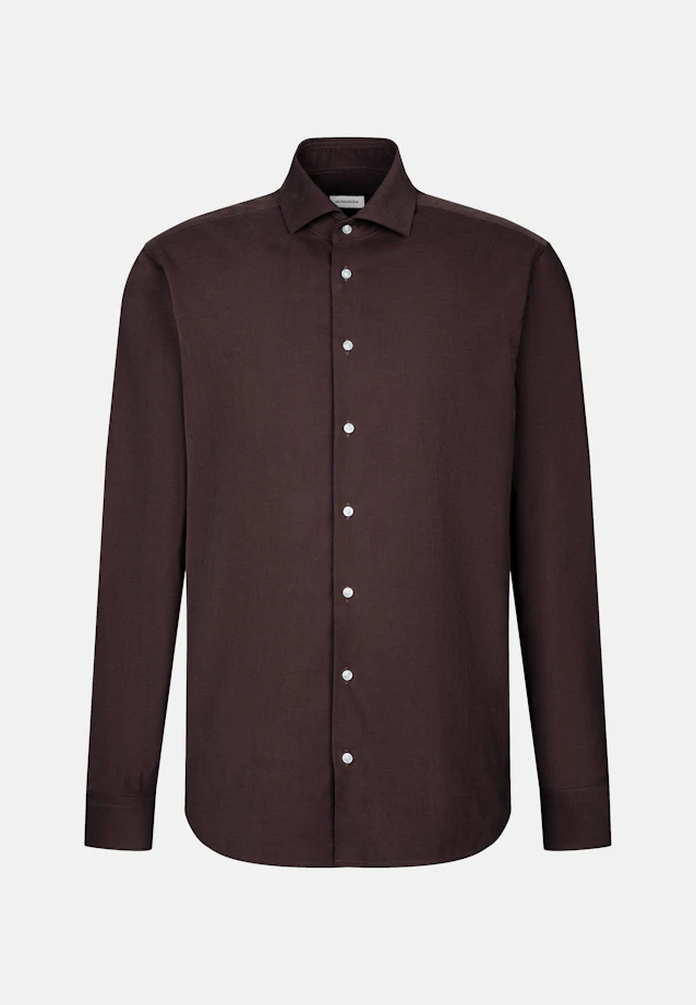 Regular Chemise décontractée Uni in Rouge |  Seidensticker Onlineshop
