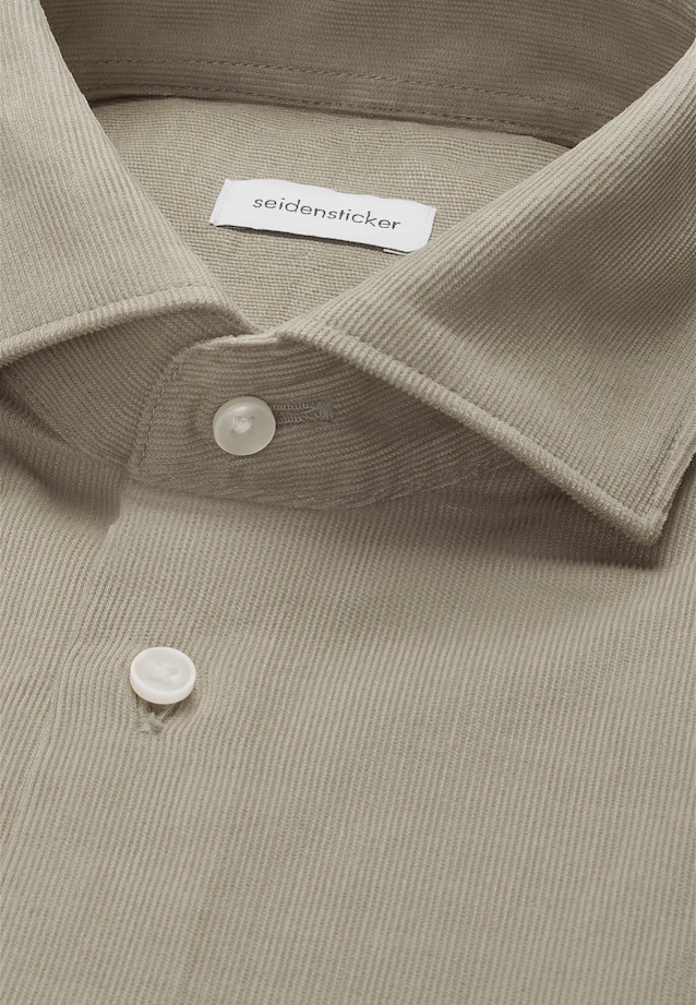 Regular Chemise décontractée Uni in Vert |  Seidensticker Onlineshop
