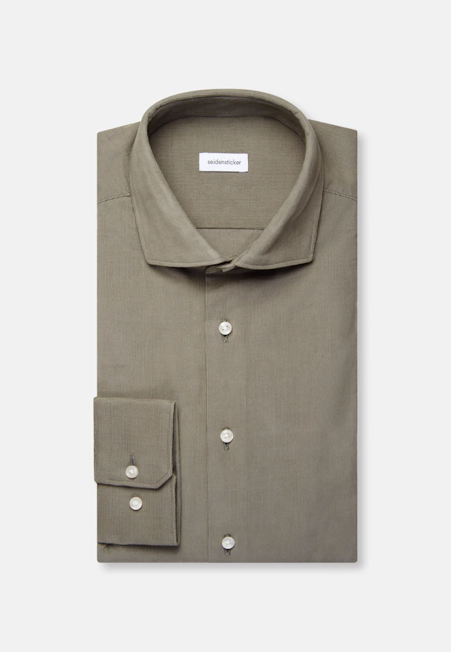 Regular Chemise décontractée Uni dans Vert | Boutique en ligne Seidensticker