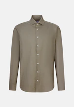 Regular Chemise décontractée Uni in Vert |  Seidensticker Onlineshop