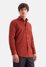 Regular Chemise décontractée Uni in Orange |  Seidensticker Onlineshop