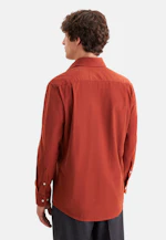 Regular Chemise décontractée Uni in Orange |  Seidensticker Onlineshop