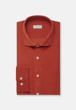 Regular Chemise décontractée Uni in Orange |  Seidensticker Onlineshop