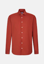 Regular Chemise décontractée Uni in Orange |  Seidensticker Onlineshop