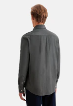 Regular Chemise décontractée Uni in Gris |  Seidensticker Onlineshop