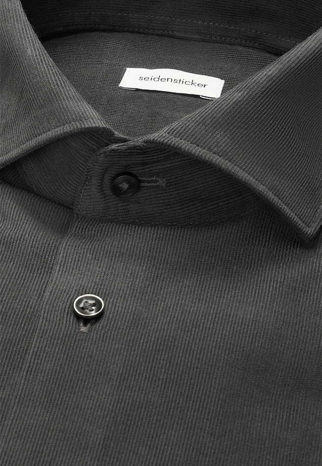 Regular Chemise décontractée Uni dans Gris | Boutique en ligne Seidensticker