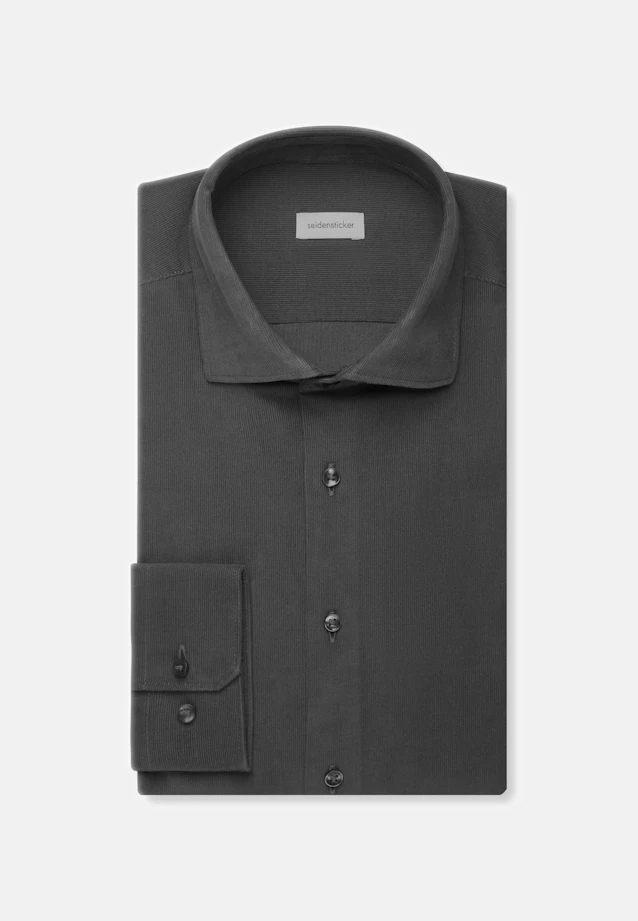 Regular Chemise décontractée Uni in Gris |  Seidensticker Onlineshop