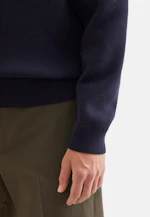 Collar Pullover Uni in Dunkelblau |  Seidensticker Onlineshop
