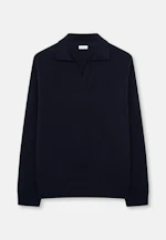 Collar Pullover Uni in Dunkelblau |  Seidensticker Onlineshop