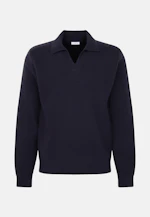 Regular Pullover Uni in Dunkelblau |  Seidensticker Onlineshop