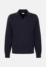 Regular Pullover Uni in Dunkelblau |  Seidensticker Onlineshop