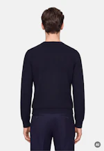 Regular Pullover Struktur in Dunkelblau |  Seidensticker Onlineshop