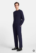 Regular Pullover Struktur in Dunkelblau |  Seidensticker Onlineshop