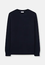 Regular Pullover Struktur in Dunkelblau |  Seidensticker Onlineshop