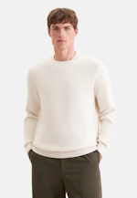 Regular Pullover Struktur in Ecru |  Seidensticker Onlineshop