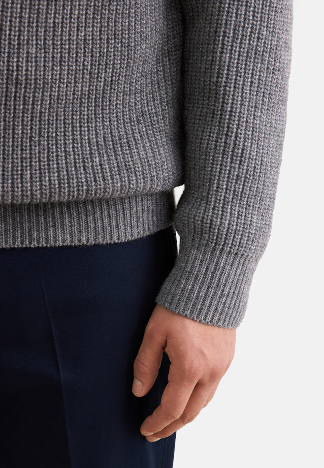 Stand Up Collar Troyer Uni in Grey |  Seidensticker Onlineshop