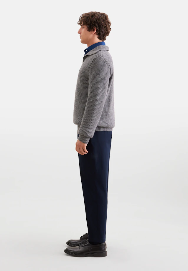Regular Troyer Uni in Grau |  Seidensticker Onlineshop