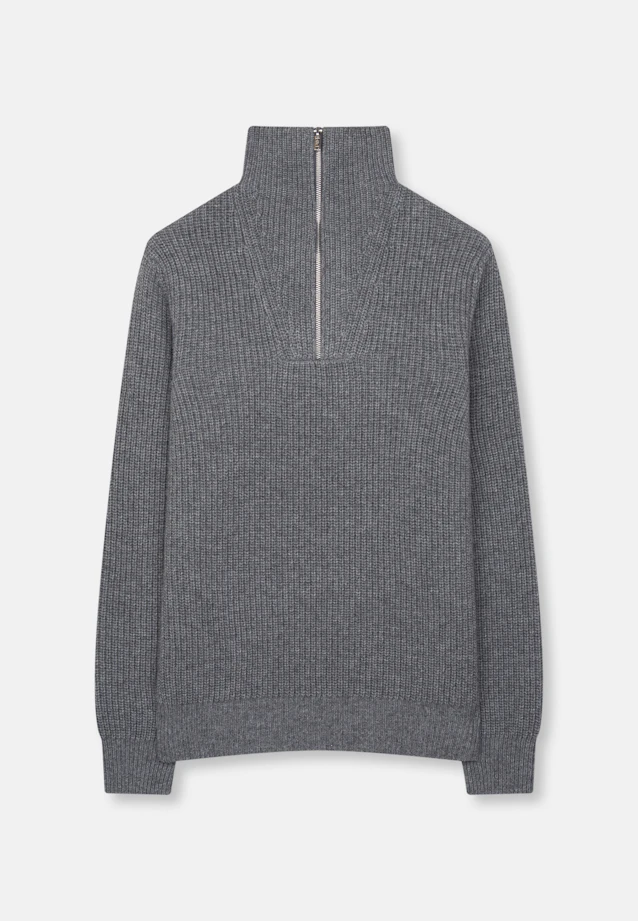 Stand Up Collar Troyer Uni in Grey |  Seidensticker Onlineshop