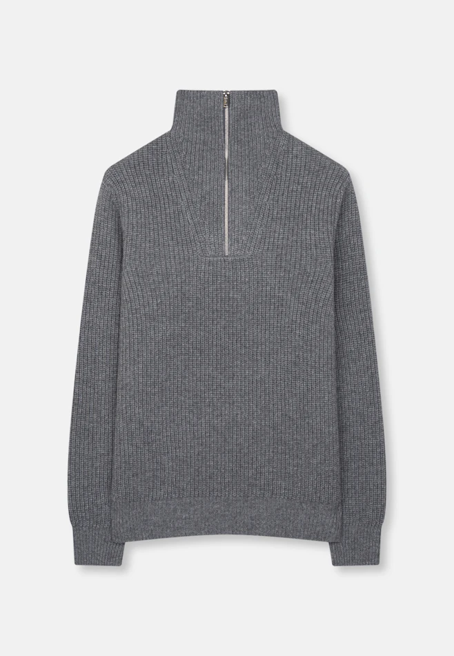 Stand Up Collar Troyer Uni in Grey | Seidensticker online shop