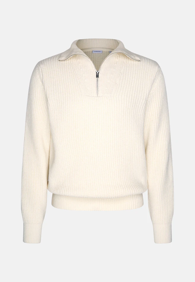 Stand Up Collar Troyer Uni in Ecru | Seidensticker online shop