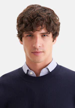 Regular Pullover Uni in Dunkelblau |  Seidensticker Onlineshop
