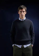 Regular Pullover Uni in Dunkelblau |  Seidensticker Onlineshop
