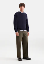 Regular Pullover Uni in Dunkelblau |  Seidensticker Onlineshop