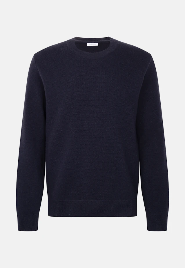Regular Pullover Uni in Dunkelblau |  Seidensticker Onlineshop
